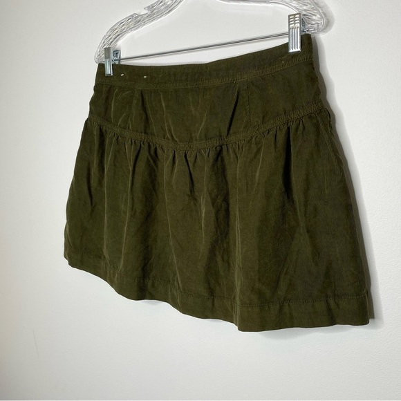 American Eagle Outfitters Olive Corduroy Skirt - Picture 4 of 11